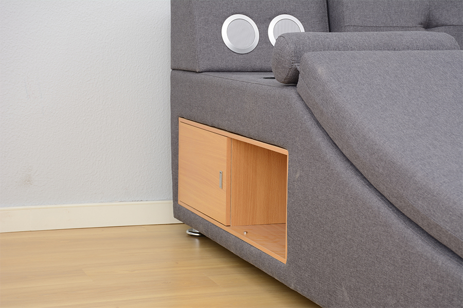 Quadro 1550 integrado estofado da cama do lazer do orador de Bluetooth