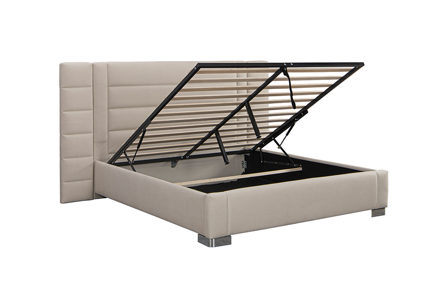 Estrutura pneumática da cama de armazenamento com elevador a gás otomano 4181G