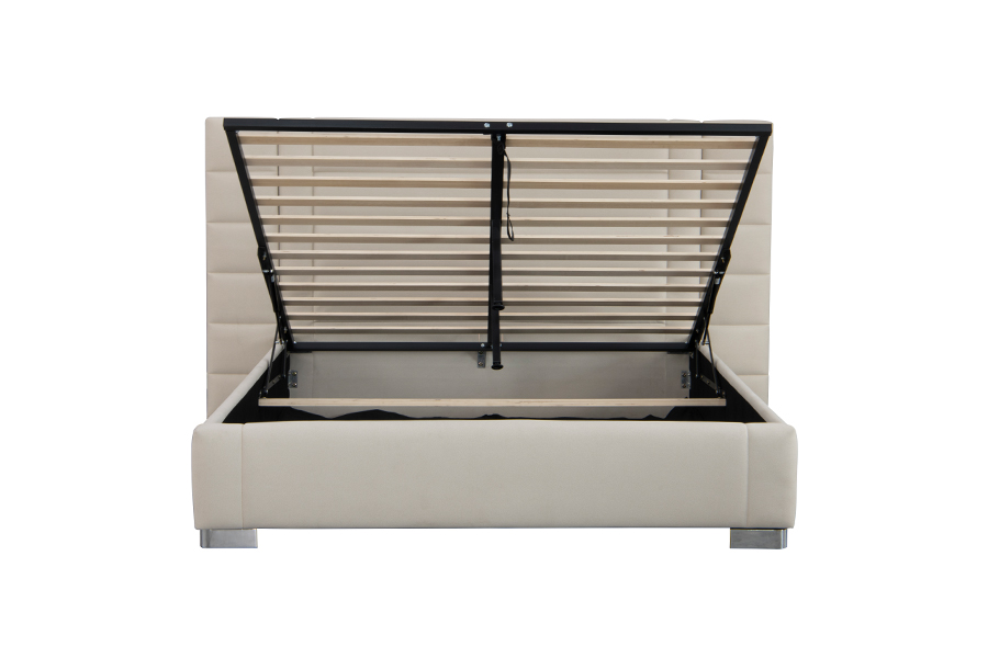 Estrutura pneumática da cama de armazenamento com elevador a gás otomano 4181G