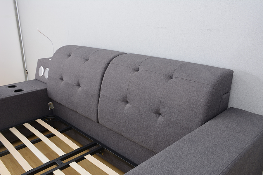 Quadro 1550 integrado estofado da cama do lazer do orador de Bluetooth