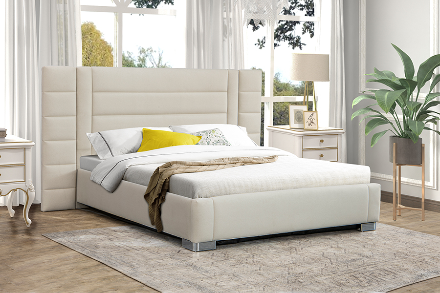 Estrutura pneumática da cama de armazenamento com elevador a gás otomano 4181G