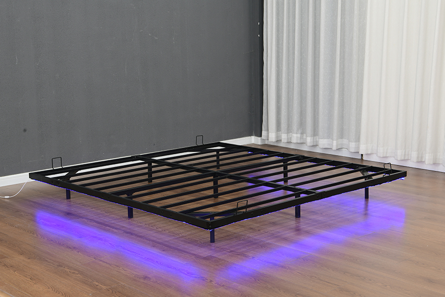 Estrutura de cama de tira leve de metal flutuante 4600