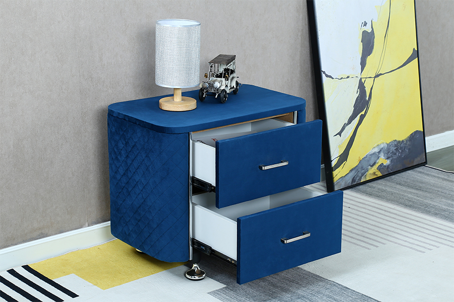 Mesa de cabeceira/cama de veludo diamante WSS954