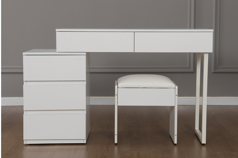 Penteadeira minimalista branco puro WSS992