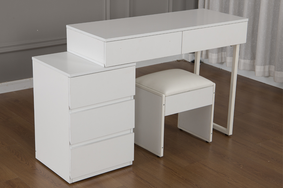 Penteadeira minimalista branco puro WSS992