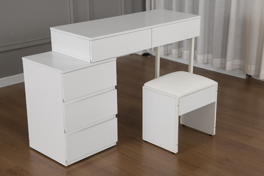 Penteadeira minimalista branco puro WSS992