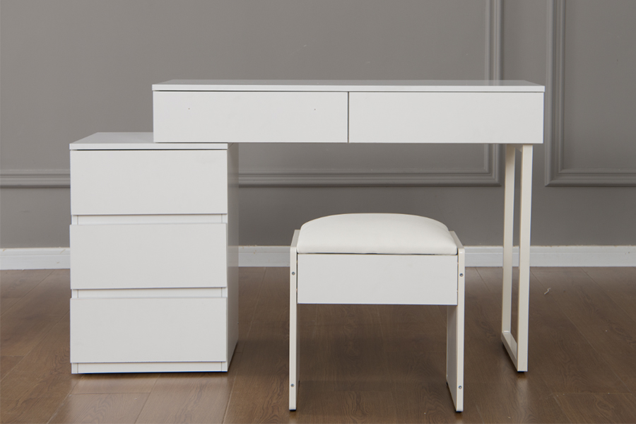 Penteadeira minimalista branco puro WSS992