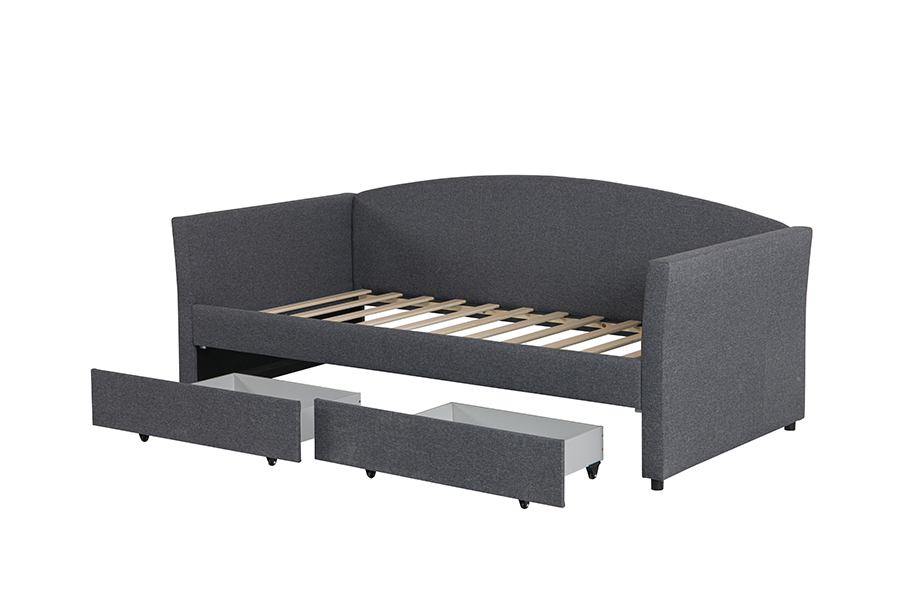 Sofá-cama de armazenamento de algodão e linho adequado para a pele 4271D