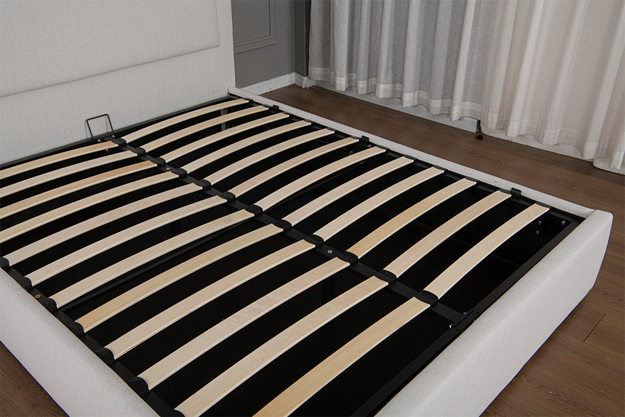 5018G durável e fácil de montar estrutura de cama de armazenamento hidráulico estofado