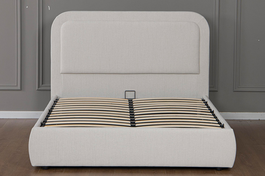 5018G durável e fácil de montar estrutura de cama de armazenamento hidráulico estofado