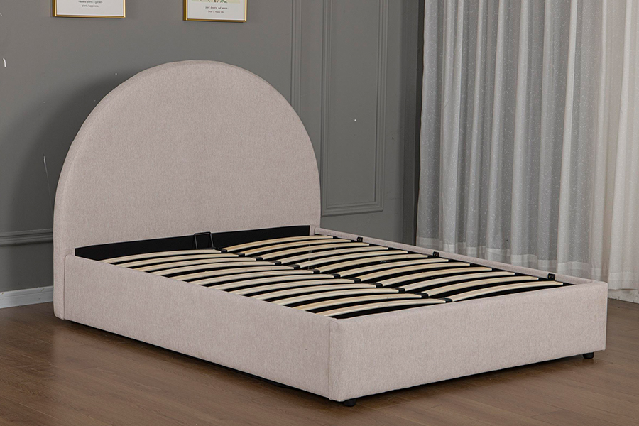 Estrutura estofada da cama de armazenamento com materiais ecológicos 5019G