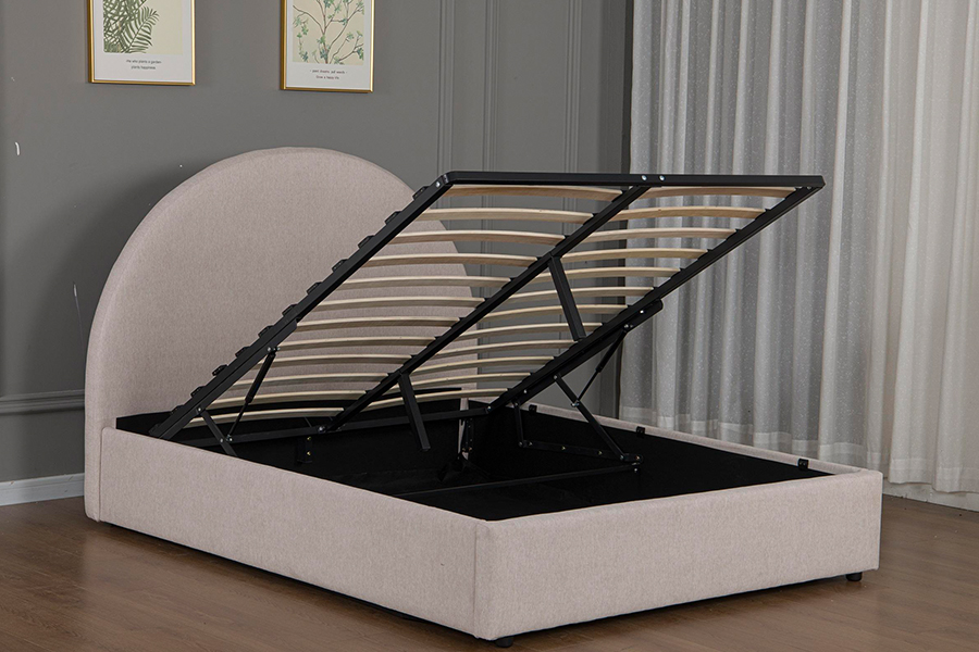 Estrutura estofada da cama de armazenamento com materiais ecológicos 5019G