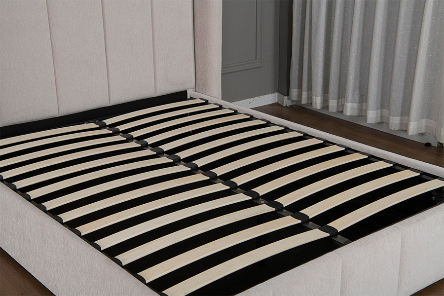 Estrutura de cama de armazenamento hidráulico estofada em couro PU de boa qualidade 5001G