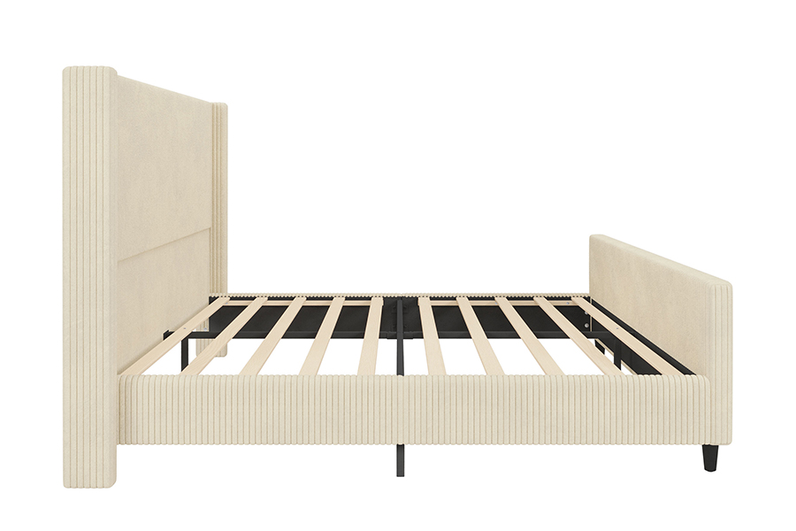 N12 Wingback ajustável fácil de desmontar estrutura de cama estofada