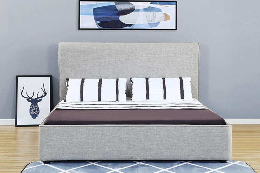 1323 Estrutura de cama estofada em beliche com estrutura macia e de madeira
