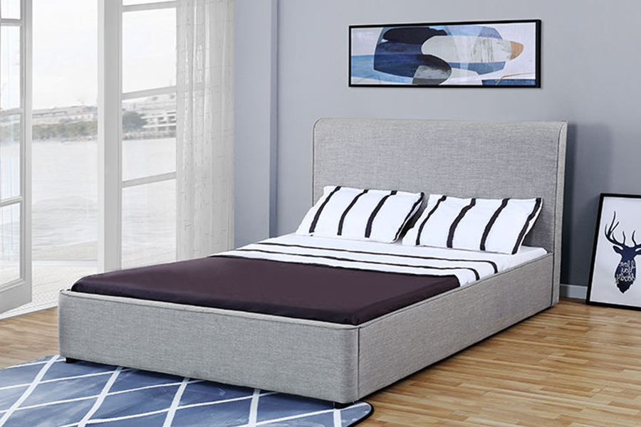 1323 Estrutura de cama estofada em beliche com estrutura macia e de madeira