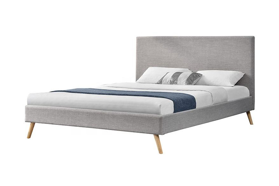 1281 Cabeceira simples em tecido Cama estofada