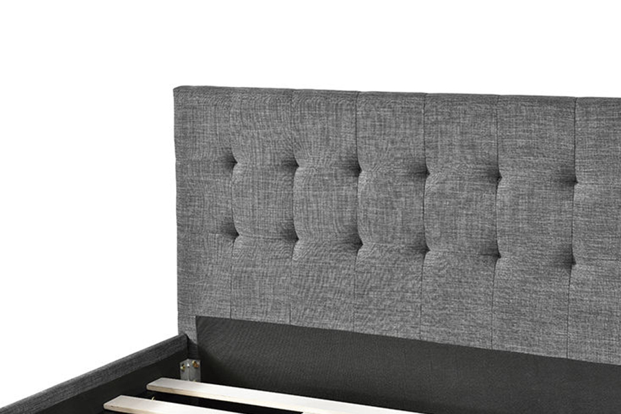 Cama estofada com decoração moderna em estilo painel 1257