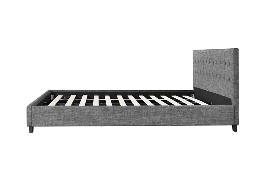 Cama estofada com decoração moderna em estilo painel 1257