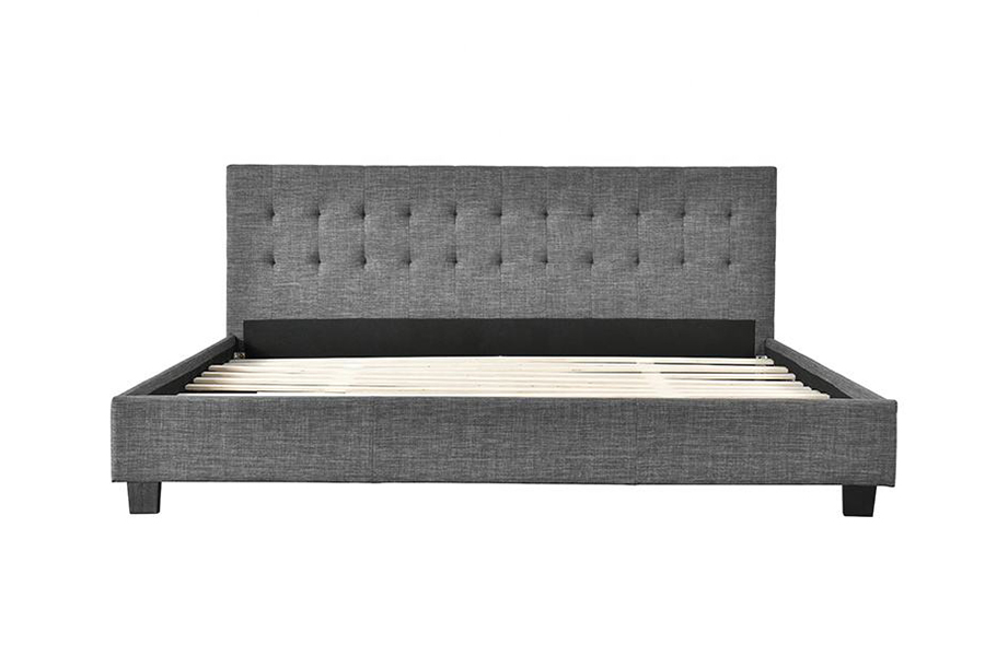 Cama estofada com decoração moderna em estilo painel 1257