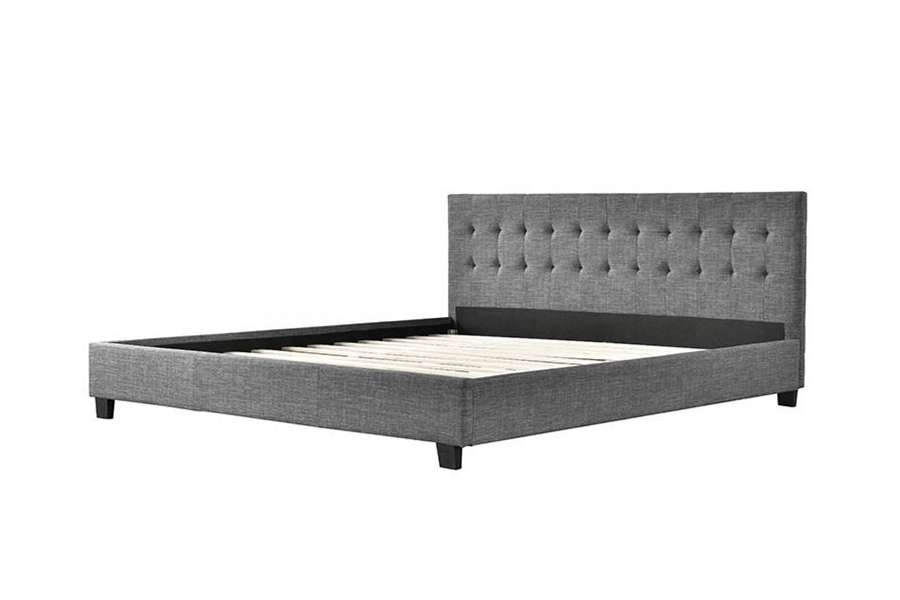 Cama estofada com decoração moderna em estilo painel 1257
