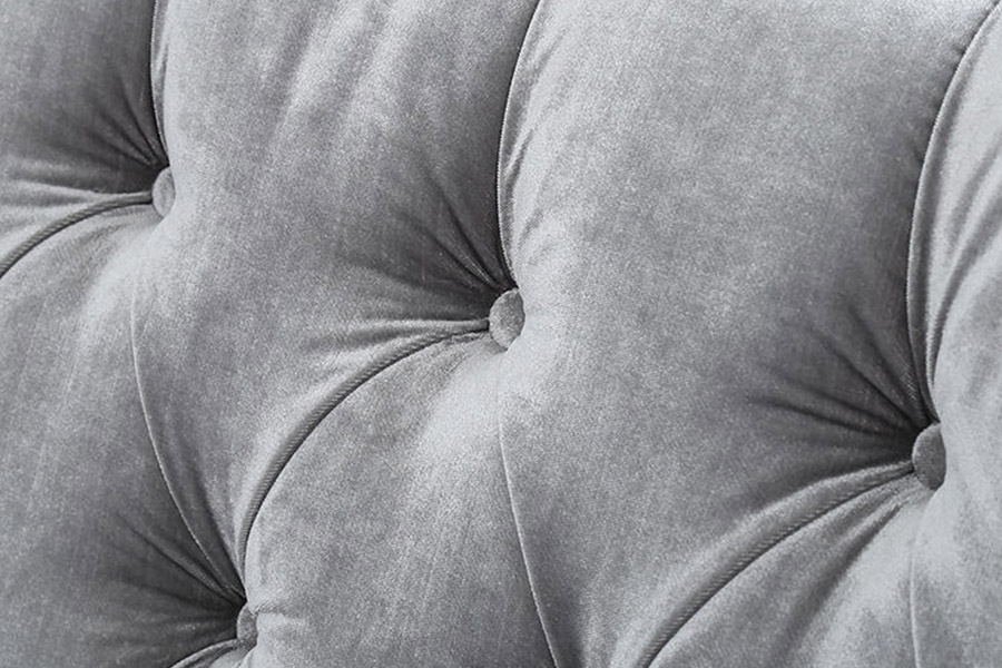 Cama estofada com plataforma estofada de design moderno 1413