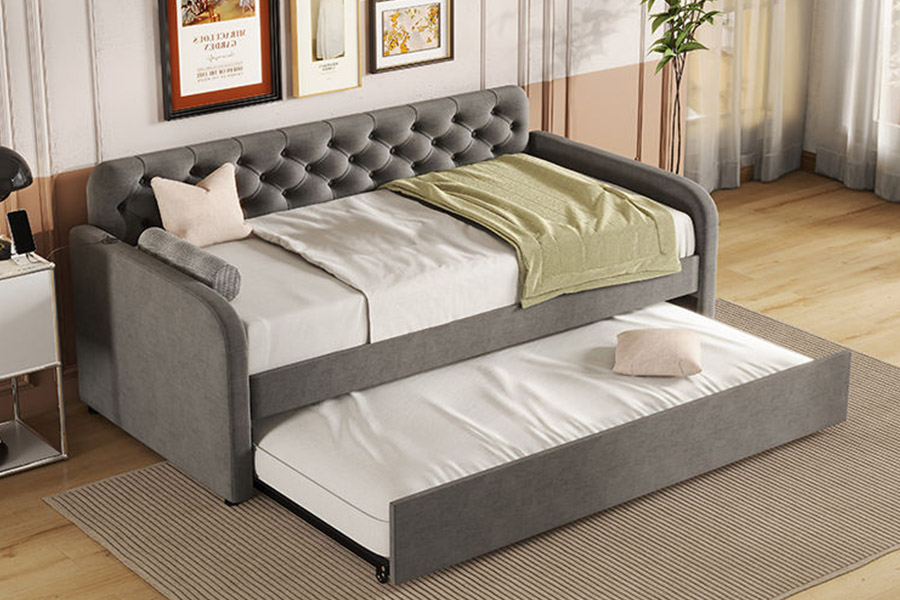 1385 Moderna estrutura de cama de hotel com gavetas e armazenamento de estrutura de cama