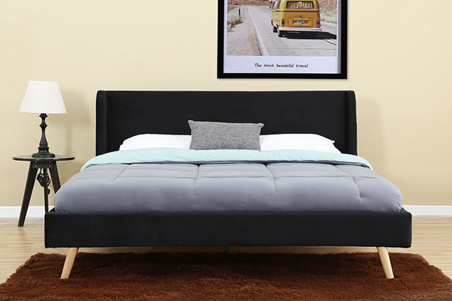 1385 Moderna estrutura de cama de hotel com gavetas e armazenamento de estrutura de cama