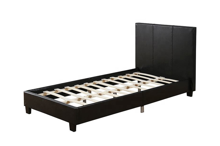 1381 Cama de solteiro moderna de madeira para crianças