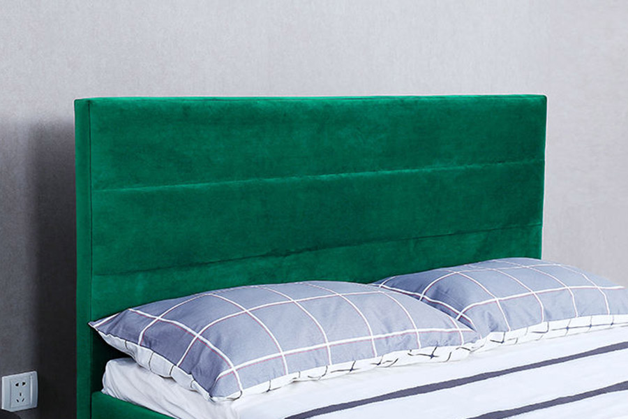 Cama estofada de design moderno com cama king size de luxo 1347