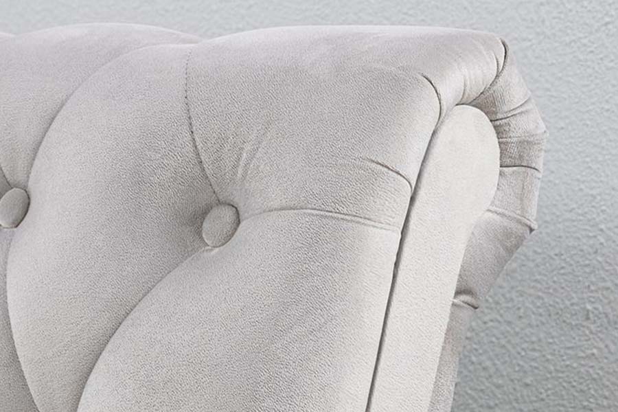 Cama de trenó clássica 1563, cama estofada