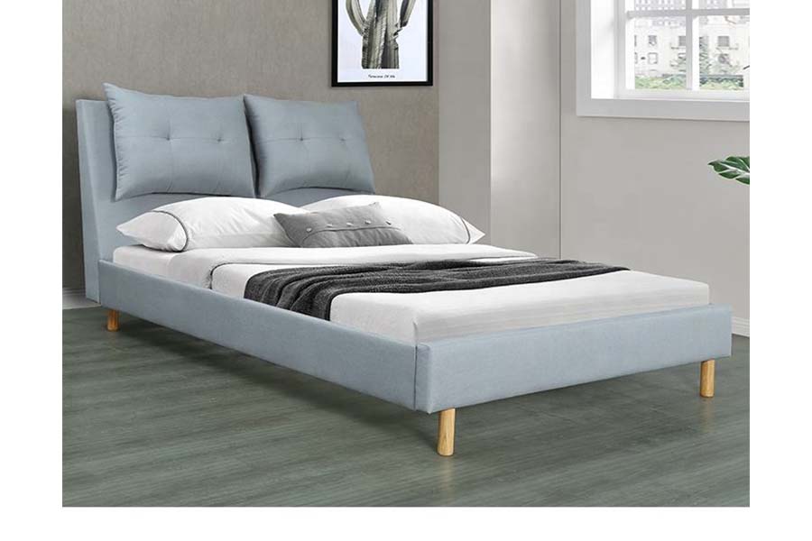 Cama estofada com design moderno em estilo MDF com estrutura de travesseiro 1503