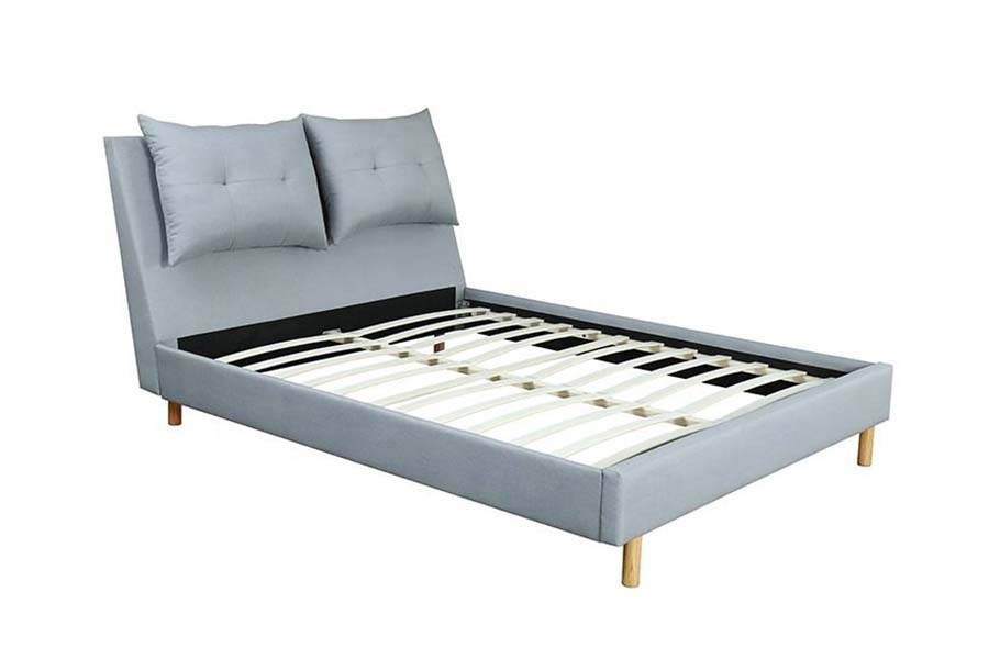 Cama estofada com design moderno em estilo MDF com estrutura de travesseiro 1503