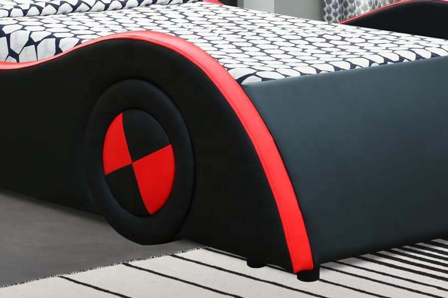 1497 Camas de carro estilo super carro de corrida em forma de S para crianças