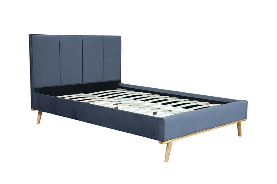 Cama estofada com estrutura durável de cama de casal de 1495 tecidos