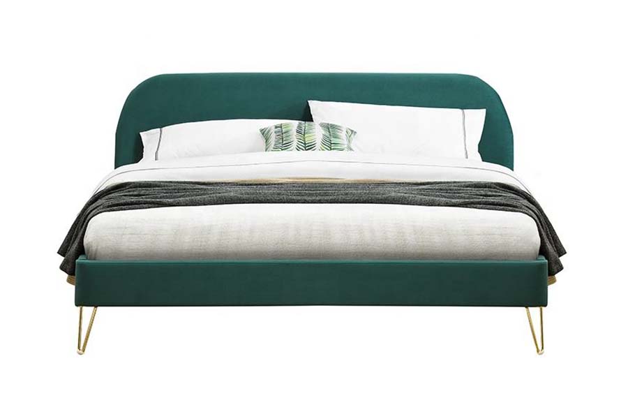 Cama estofada com estrutura de cama king size de alta qualidade 1475