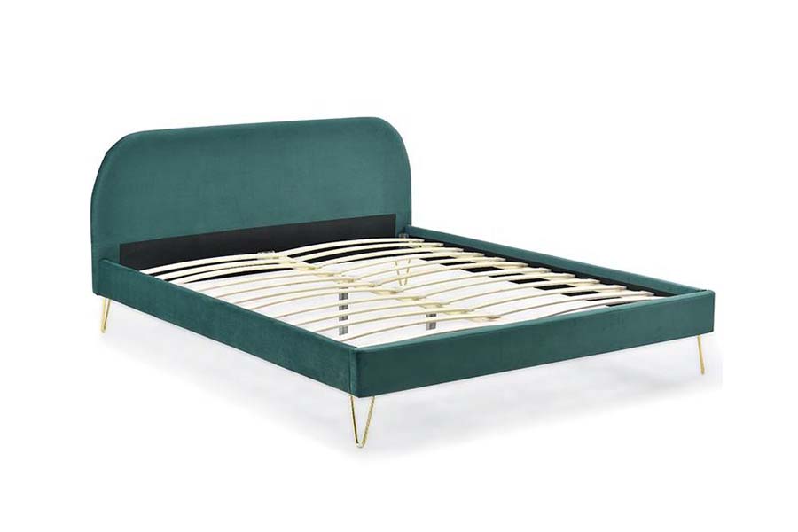 Cama estofada com estrutura de cama king size de alta qualidade 1475