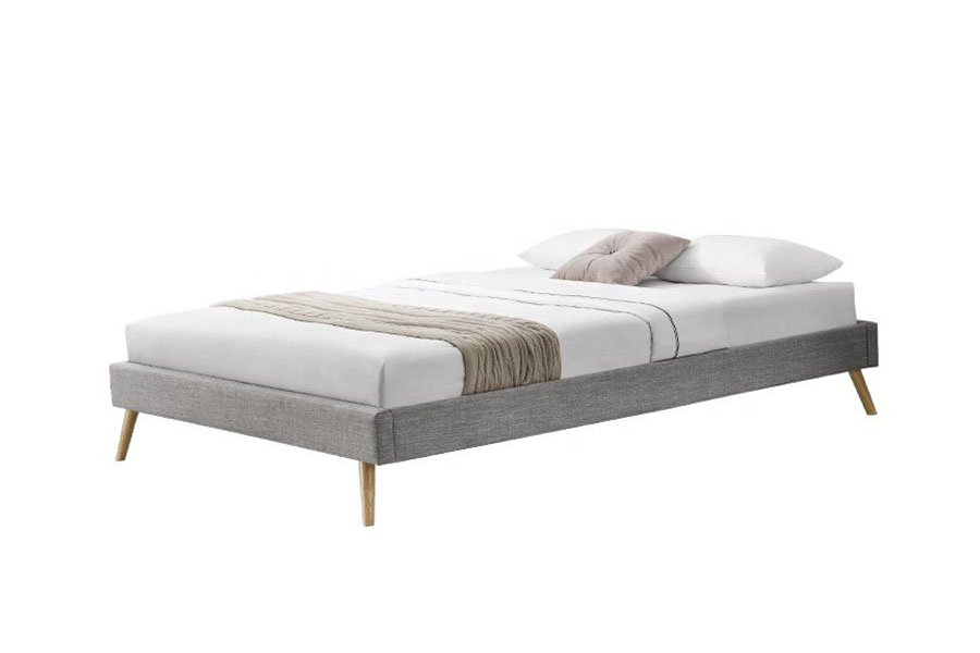 Cama escandinava dos pés da madeira de linho do painel da madeira compensada 1159C