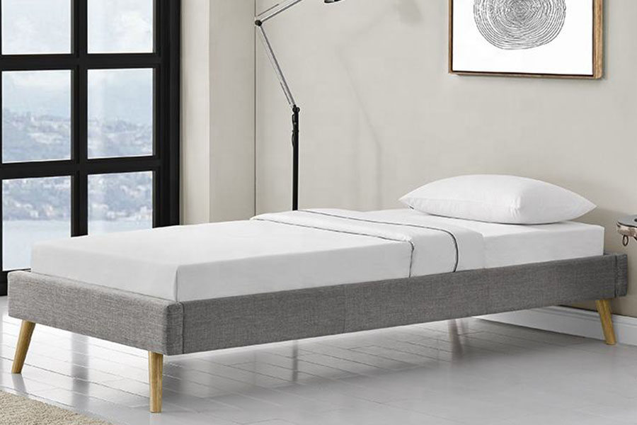 Cama escandinava dos pés da madeira de linho do painel da madeira compensada 1159C
