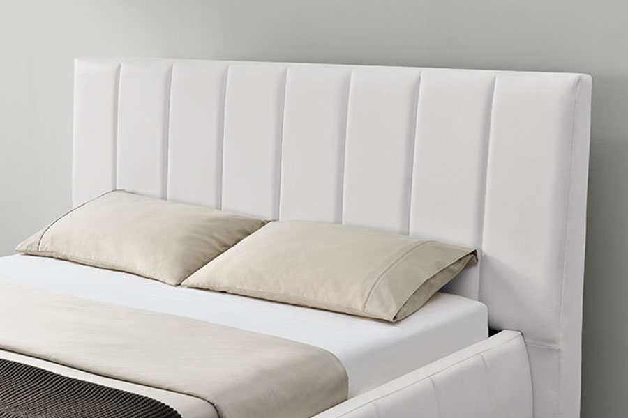 1238D Europeu PU-Couro Gaveta-Armazenamento Cama King Estofada