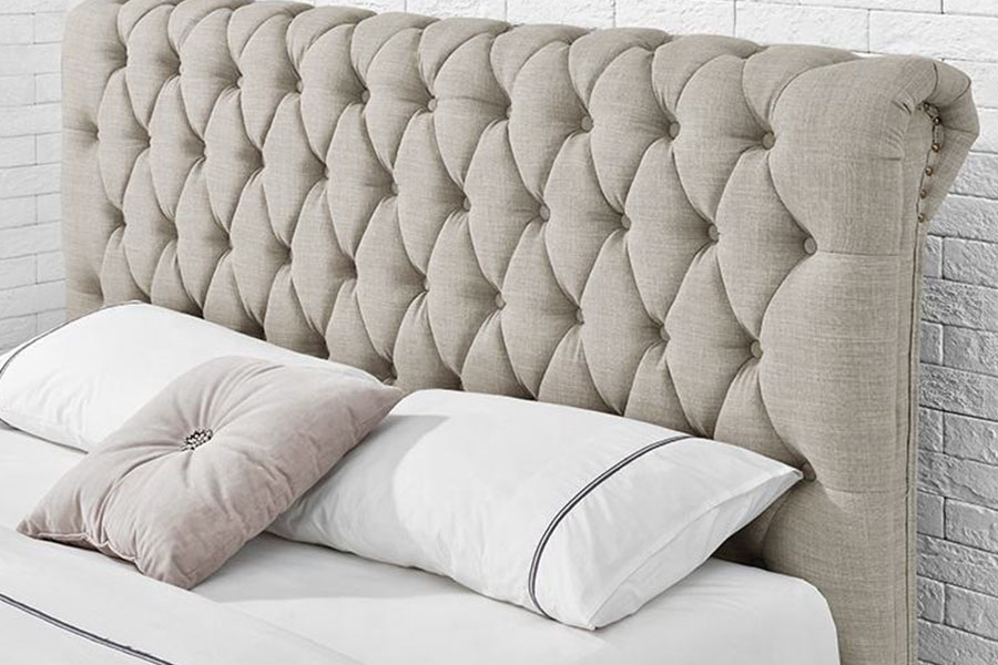 1217D Europeu Velvet Rhombus-Cabeceira King Estrutura de cama com quatro gavetas e armazenamento
