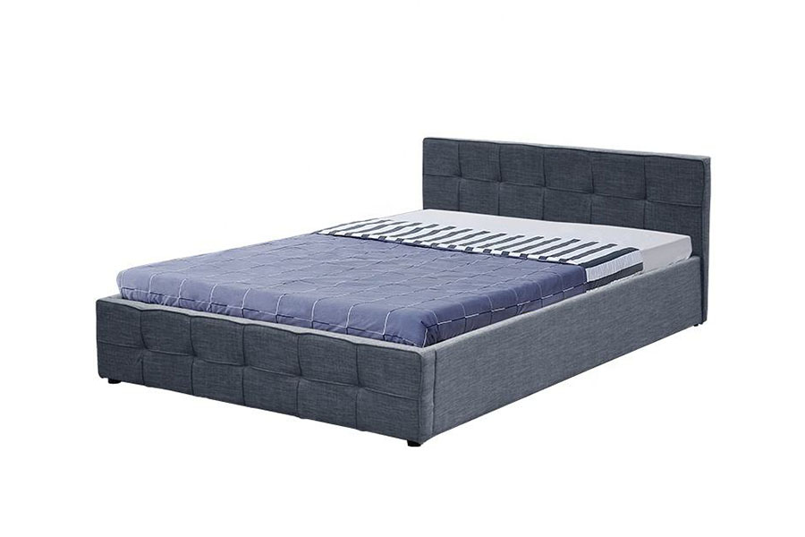 1295G painel-cabeceira em tecido queen estofado otomano estrutura de cama de armazenamento