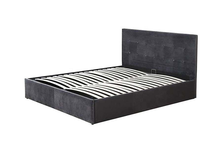 Estrutura da cama queen com elevador hidráulico de couro tufado que economiza espaço 1274G